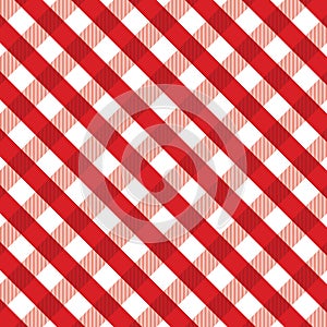 Red gingham background