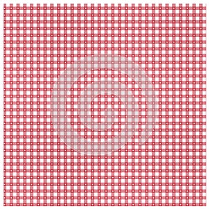 Red gingham with star pattern