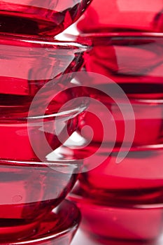 Red glass abstraction