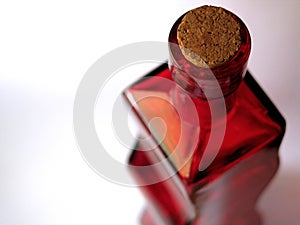 Red Glass Bottle #2