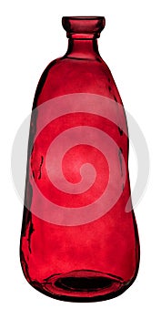 Red Glass Bottle