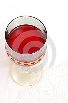 Red glass of wine