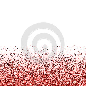 Red glitter background.