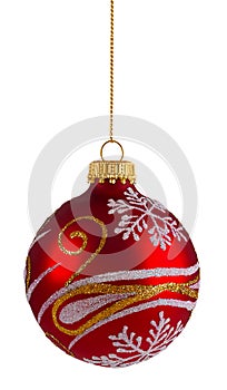 Red Glitter Christmas Ball