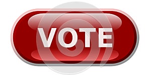 Lesklý ovál hlasovat jakýkoliv formulář z volby nebo hlasování 