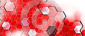 red glossy oxygene abstract technology background