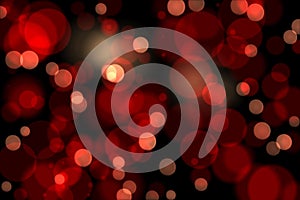 Red glowing dots on black