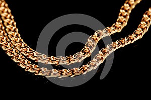 Red gold chain
