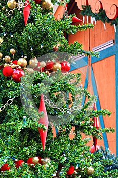 Red and Gold Christmas Ornaments