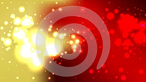 Red and Gold Defocused Lights Background Design