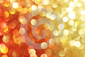 Red, gold, orange sparkle background, soft lights