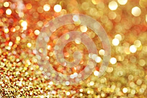 Red, gold, orange sparkle glitters background photo