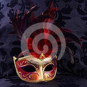 Red and golden mask (Venice)