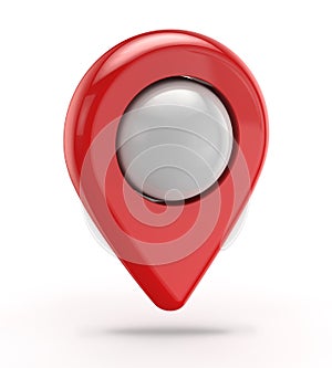Red gps icon (pointer)