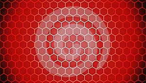Red Gradient Hexagon Abstract Background Pattern