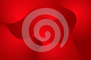 Red gradient, wave, curve abstract background, Illustration vector