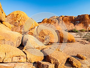 Red granite rocks near Spitzkoppe