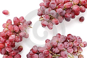 Red grape bunches