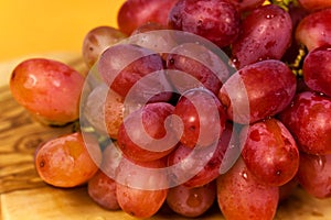 Red Grape on the Cutting Board
