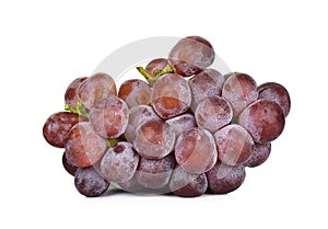 Red grape isolated on over white
