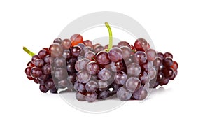 Red grape isolated on over white background