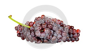 Red grape isolated on over white background