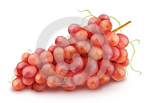 Red grape isolated on a white