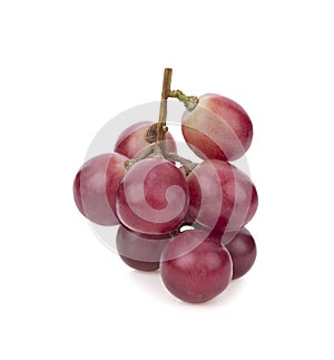 Red grape isolated on white background