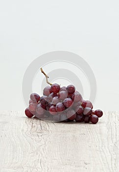 Red grape on a table