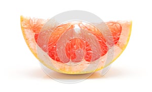 Red grapefruit isolated