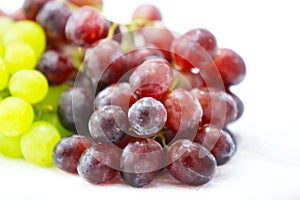 Red grapes ood fresh color fruits background nature