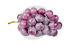 red grapes on a white background, isolate
