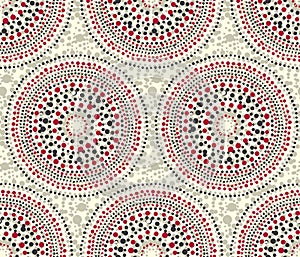 Red and gray geometry texture pattern.