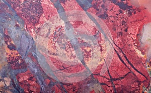 Red and gray jasper texture macro