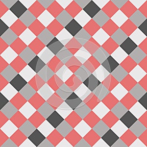 Grau weiß der große diagonale nahtlos französisch kariert Muster. der große bunt Stoff überprüfen Muster. 45 Grad 