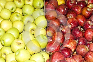 Red and green apples