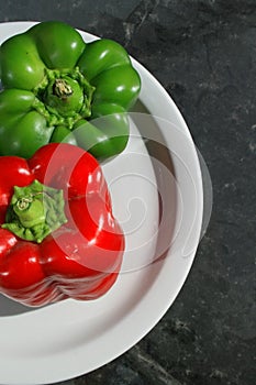 Red and Green Bell Peppers