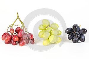 Red Green Black Grape Bunch
