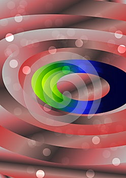 Red Green and Blue Abstract Circles Background