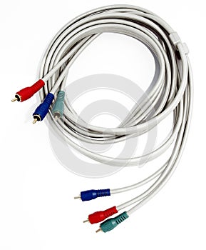 Red green and blue component cables