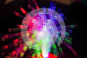 Red,green,blue optical fiber colourful background