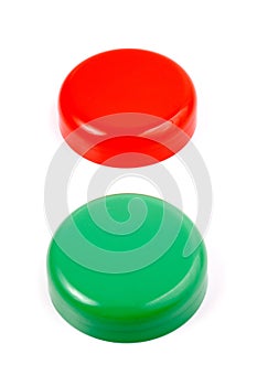 Red & green buttons