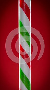 Red and green candy cane