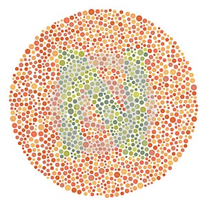 Red Green Color Blind Test Upper Letter N