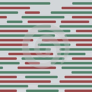 Red and green lines on grey background seamless pattern