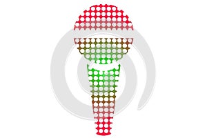 Red Green Microphone Icons Voice Recorder Radio Broadcast Audio