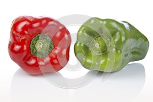 Red and green pepper