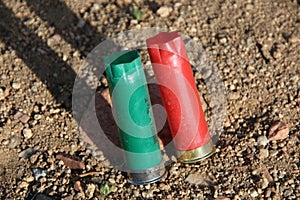 Red and Green Shotgun Shells