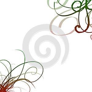 Red green swirls