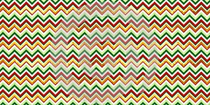 Red and green vintage craft textured seamless chevron zigzag stripes Christmas pattern with shiny gold foil